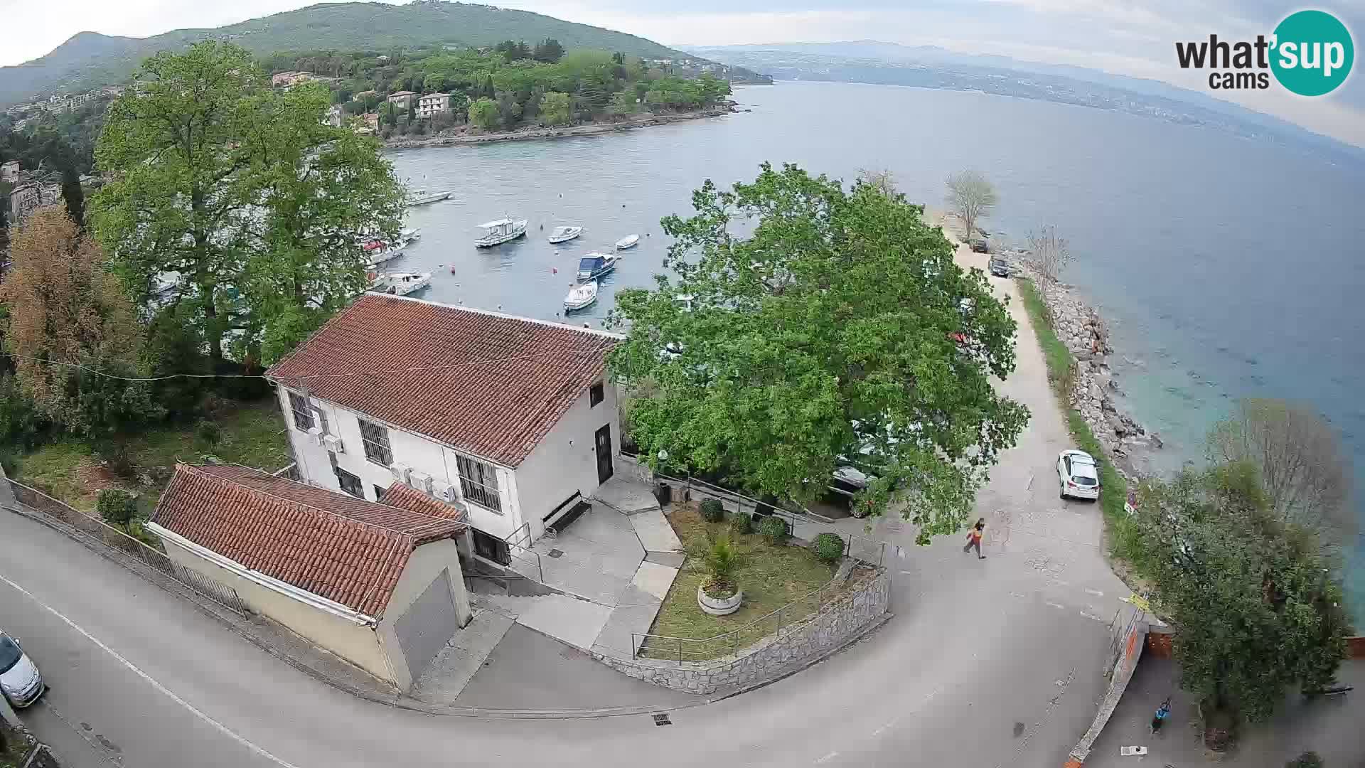 Web kamera luka Ika – Pogled uživo na luku i svjetla Opatije