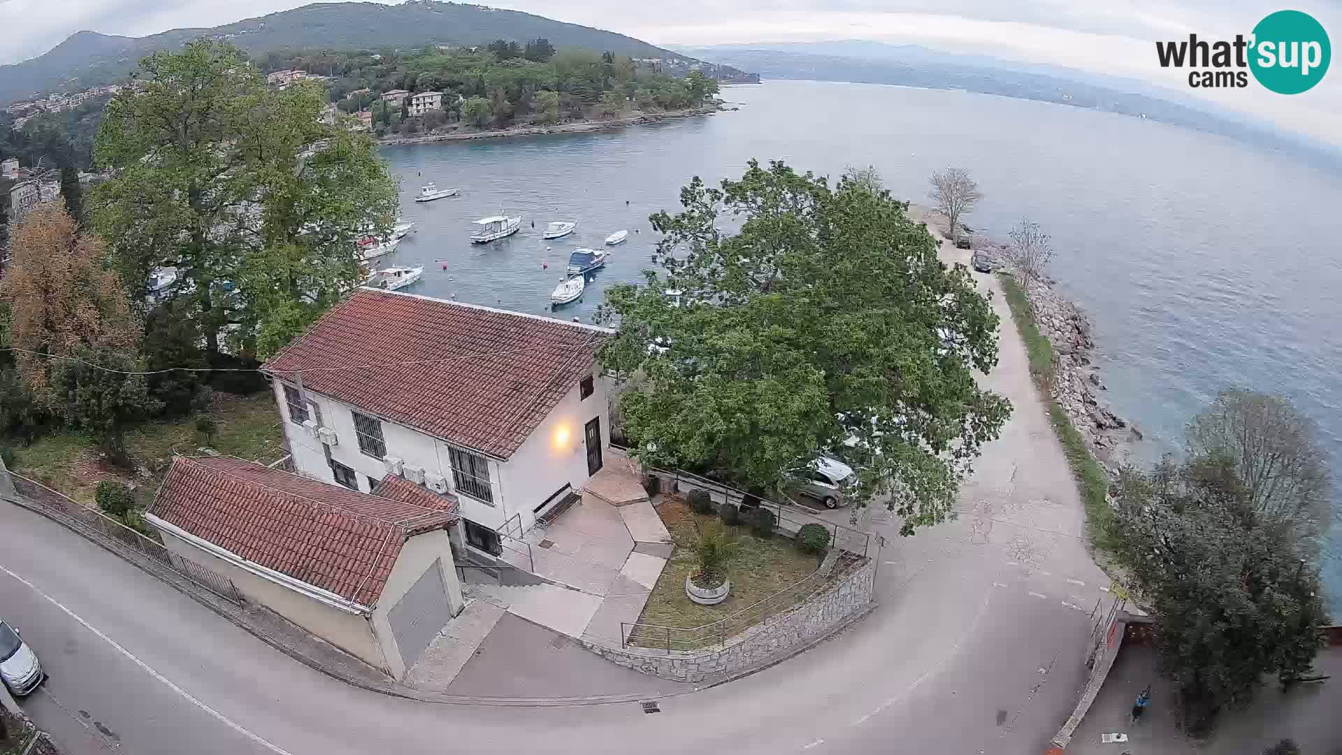 Webcam porto Ika – Vista LIVE sul porto e le luci di Opatija