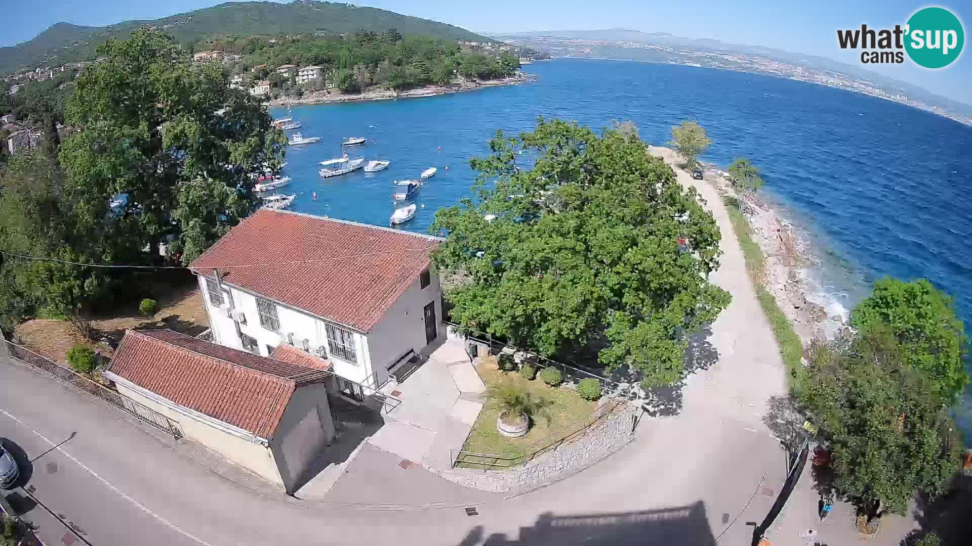 Webcam port d’Ika – Vue en direct et lumières d’Opatija