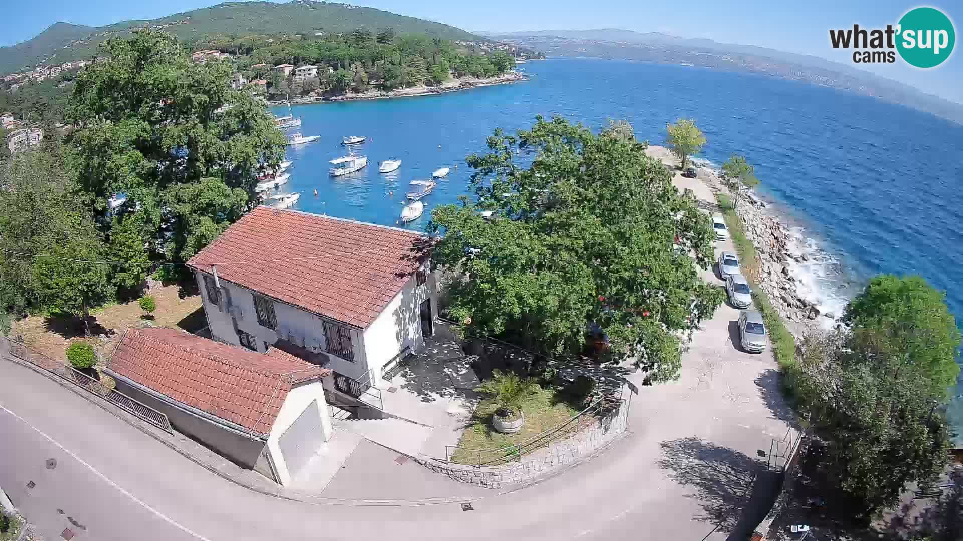 Webcam port d’Ika – Vue en direct et lumières d’Opatija