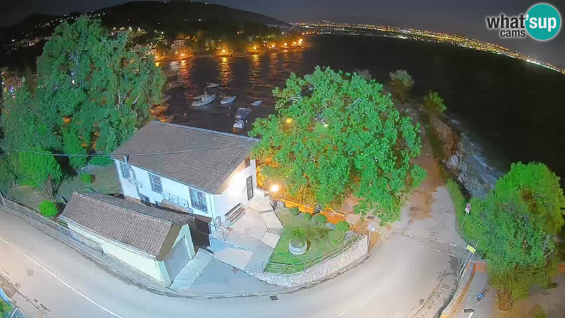 Webcam port d’Ika – Vue en direct et lumières d’Opatija