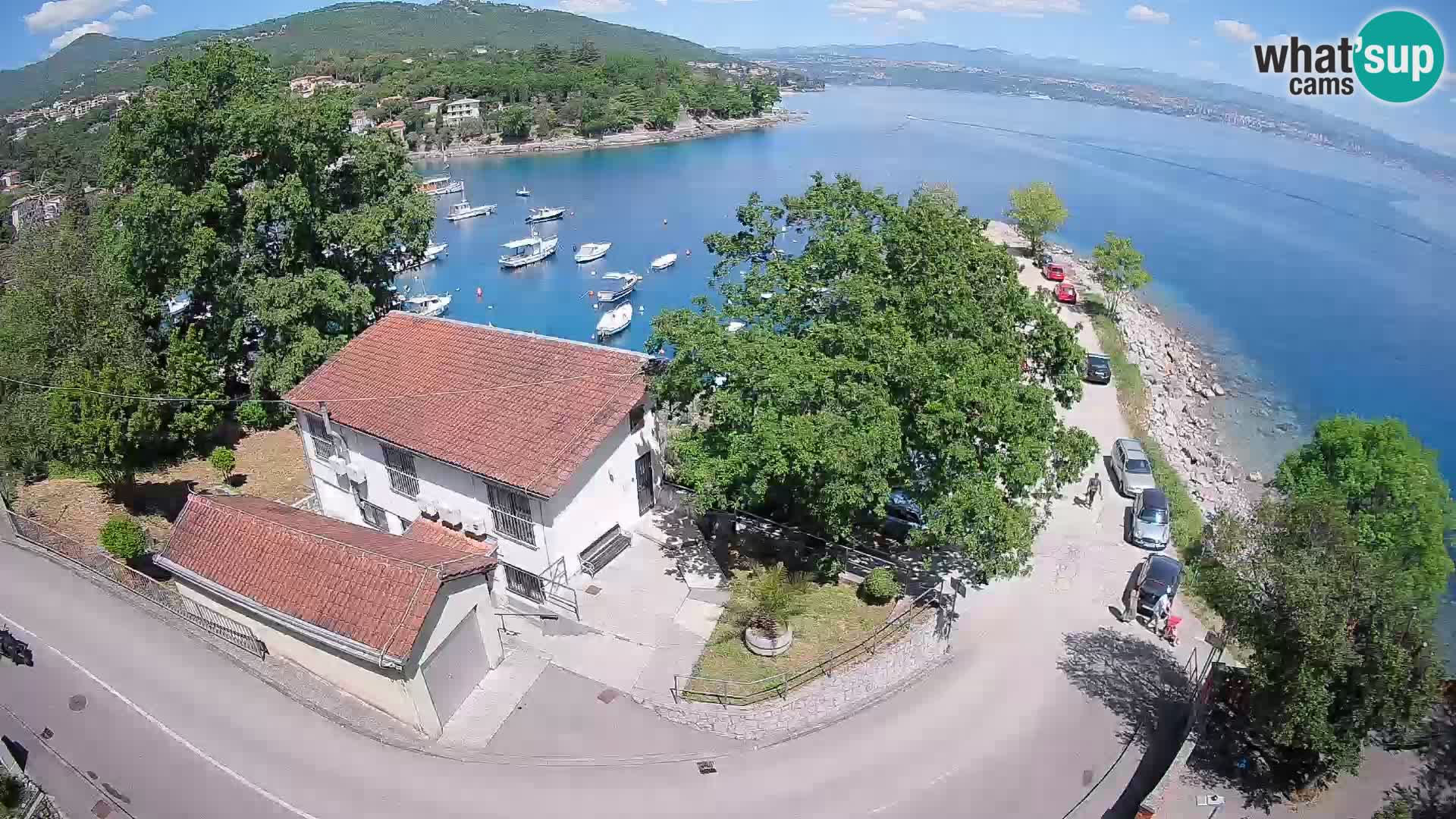 Webcam puerto de Ika – Vista en directo y luces de Opatija