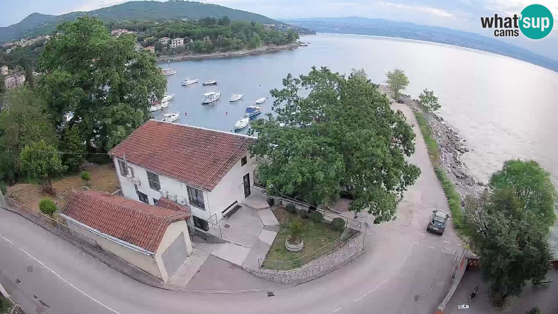 Ika Harbor Webcam – LIVE View of the Harbor and Opatija Lights