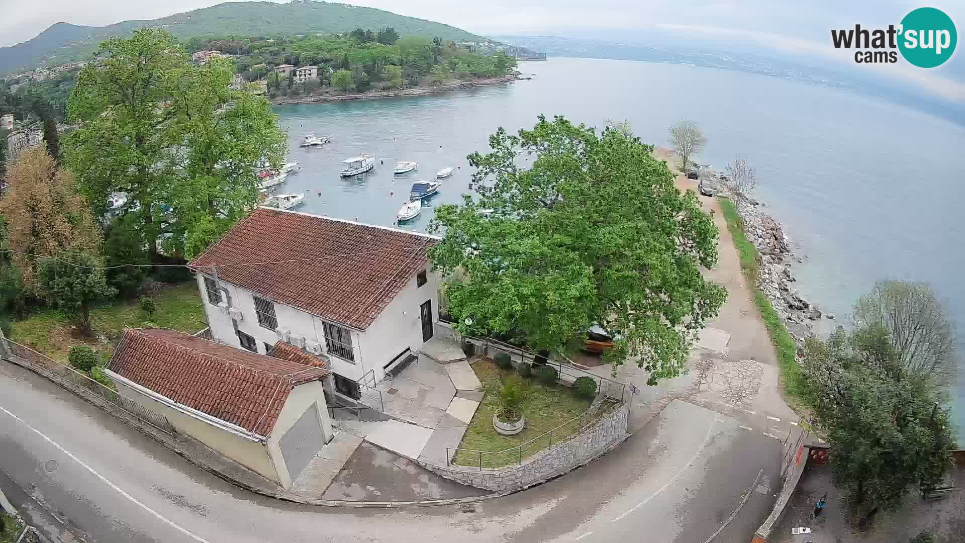 Ika Harbor Webcam – LIVE View of the Harbor and Opatija Lights