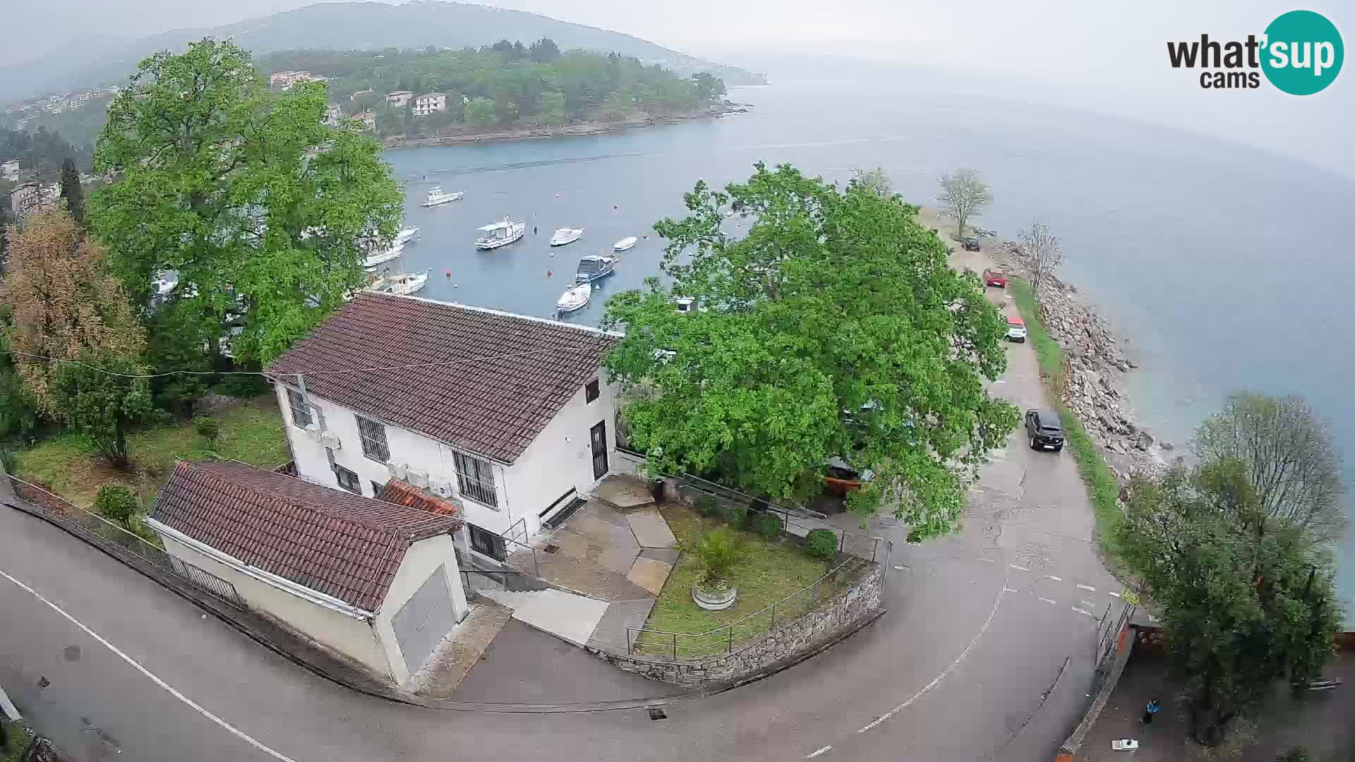 Webcam porto Ika – Vista LIVE sul porto e le luci di Opatija