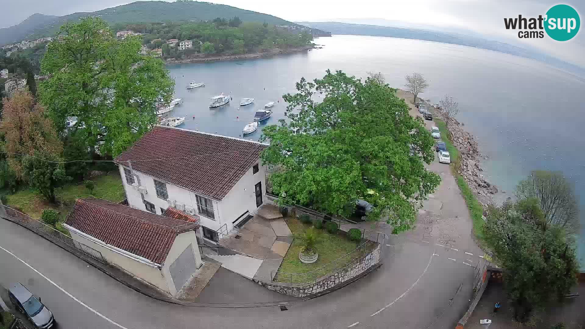Webcam porto Ika – Vista LIVE sul porto e le luci di Opatija