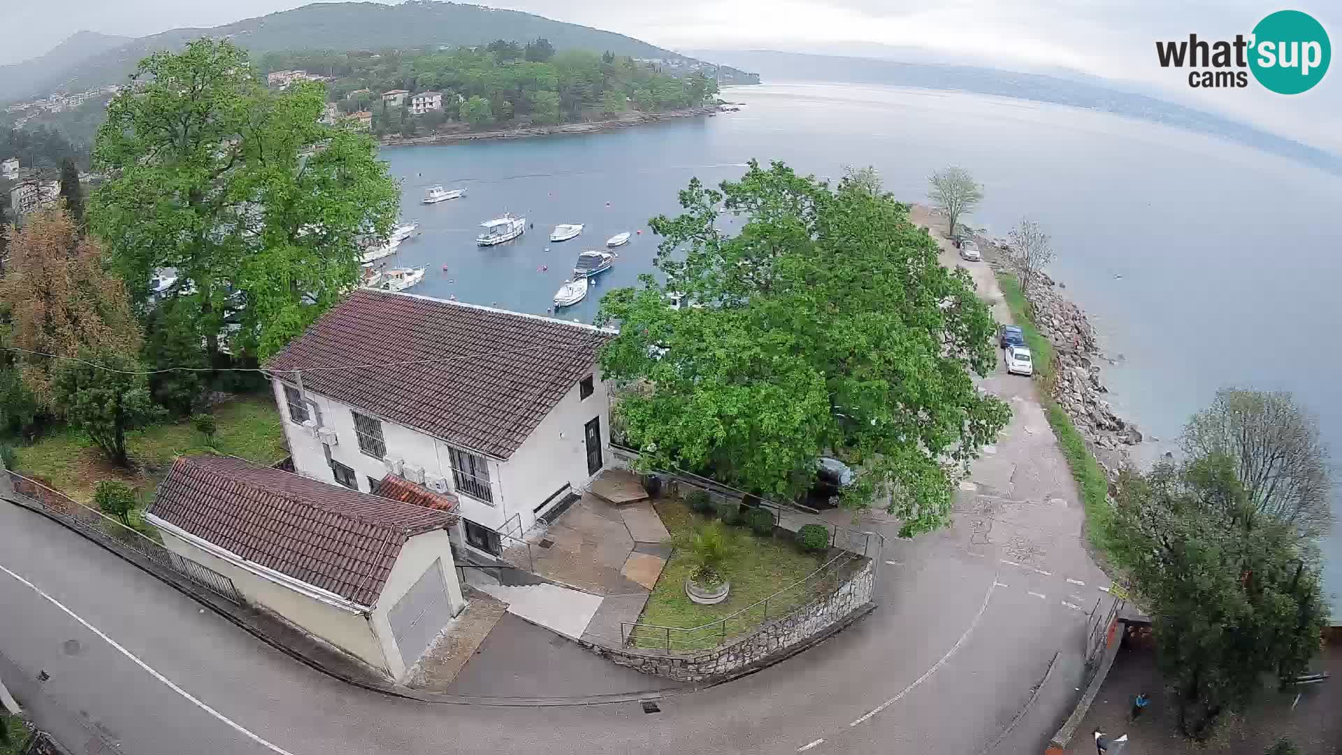 Webcam porto Ika – Vista LIVE sul porto e le luci di Opatija