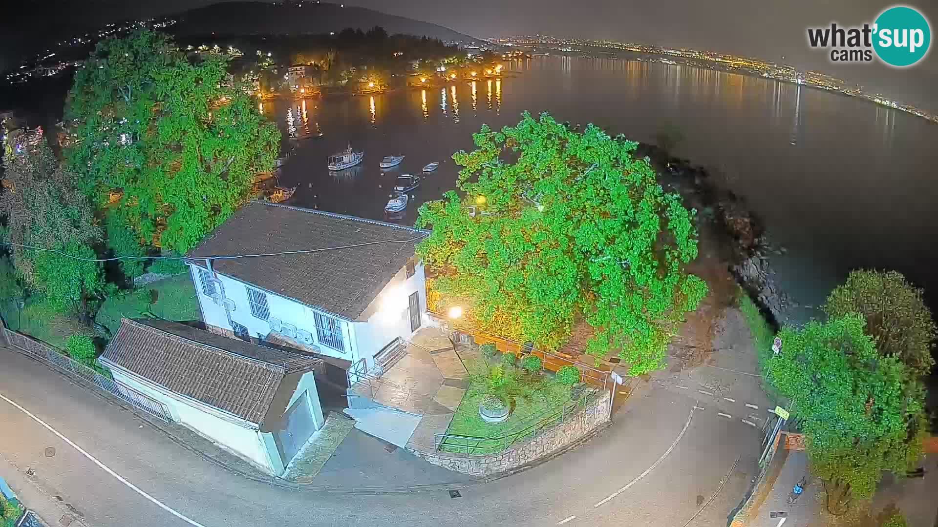 Webcam Ika Hafen – LIVE Blick auf den Hafen und die Lichter von Opatija