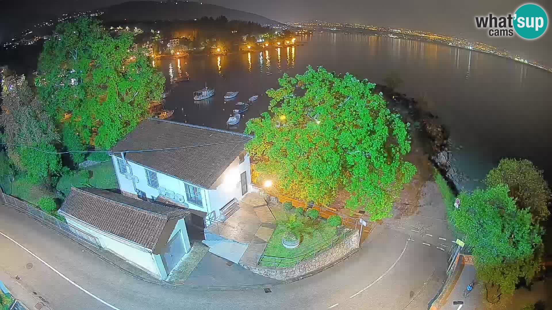 Webcam Ika Hafen – LIVE Blick auf den Hafen und die Lichter von Opatija