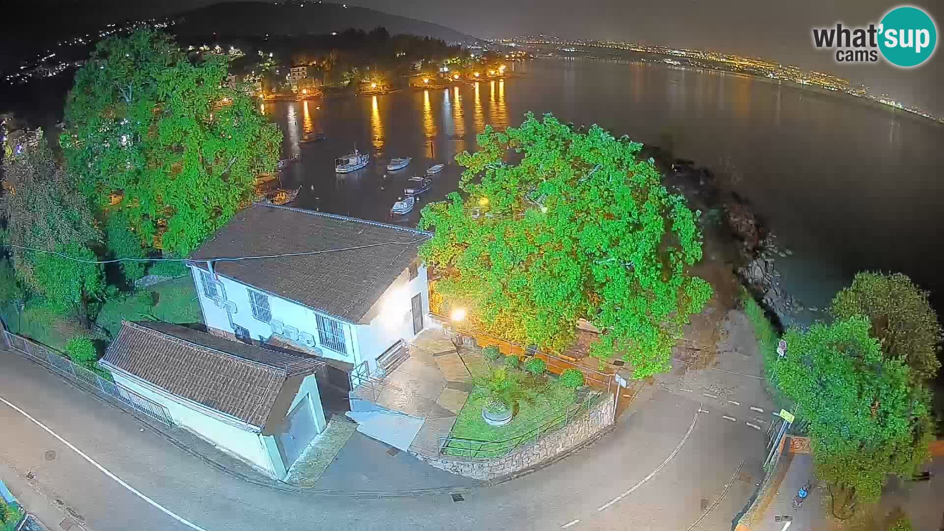 Webcam Ika Hafen – LIVE Blick auf den Hafen und die Lichter von Opatija