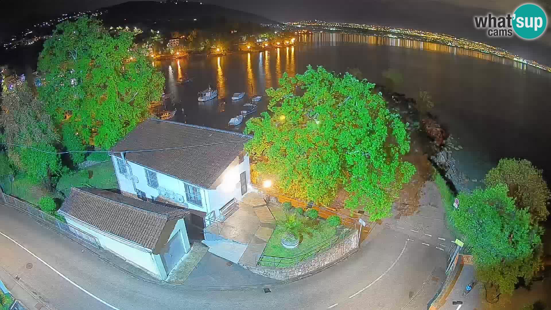 Webcam Ika Hafen – LIVE Blick auf den Hafen und die Lichter von Opatija