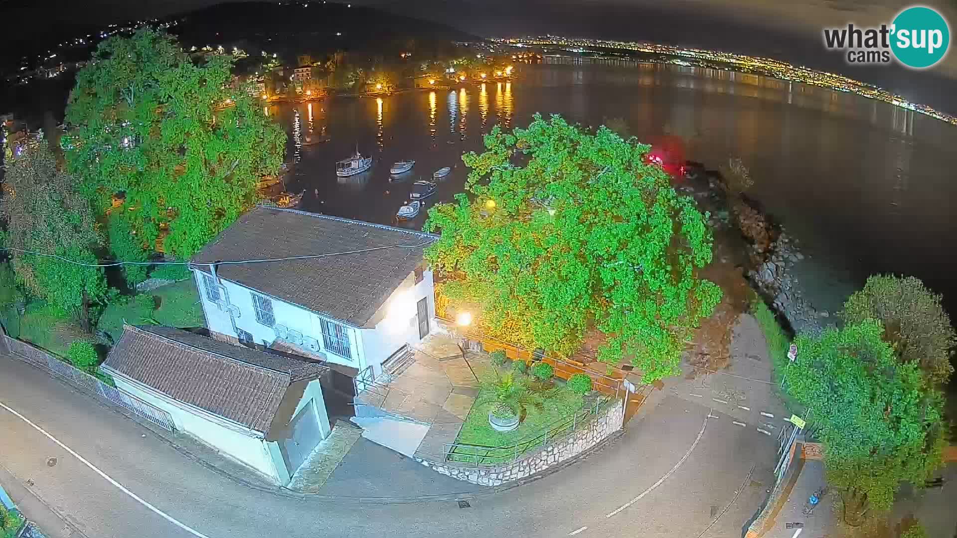 Webcam Ika Hafen – LIVE Blick auf den Hafen und die Lichter von Opatija