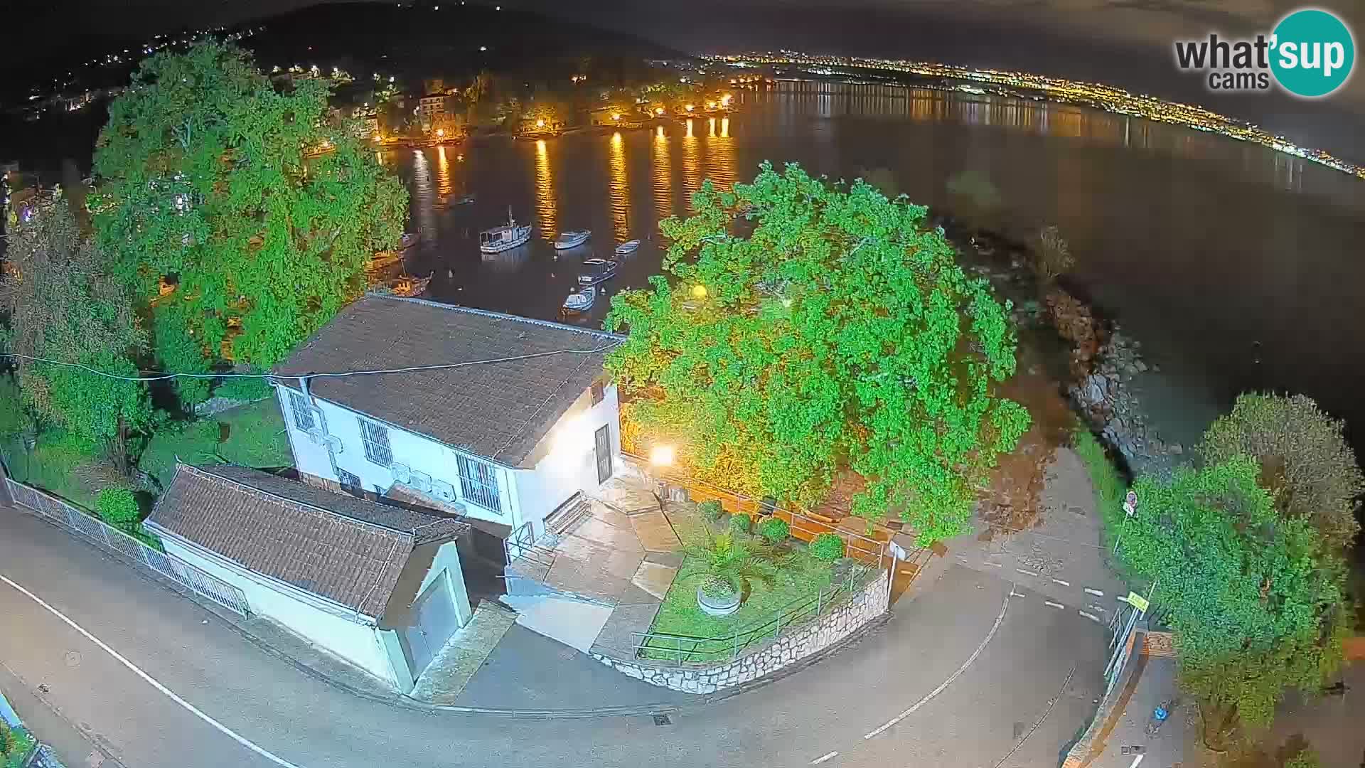 Webcam port d’Ika – Vue en direct et lumières d’Opatija