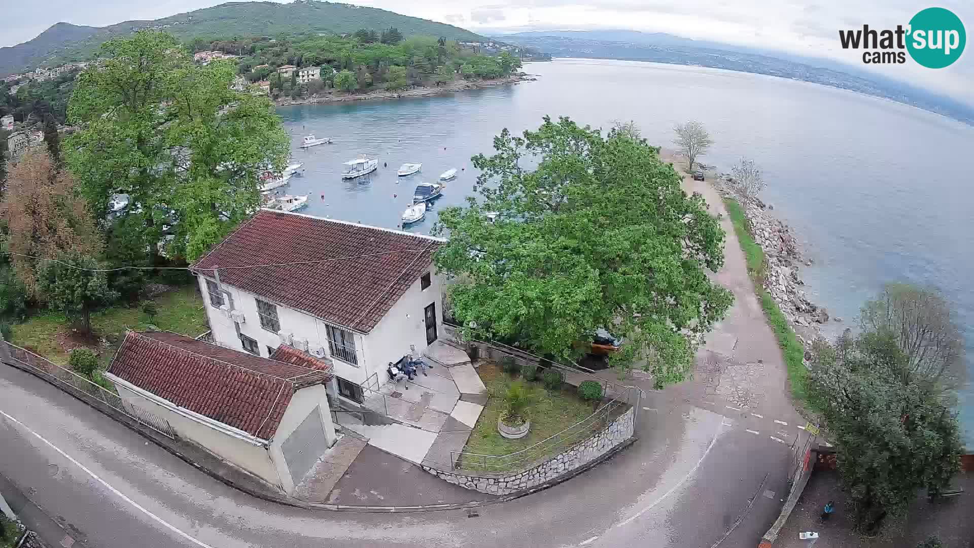 Web kamera luka Ika – Pogled uživo na luku i svjetla Opatije