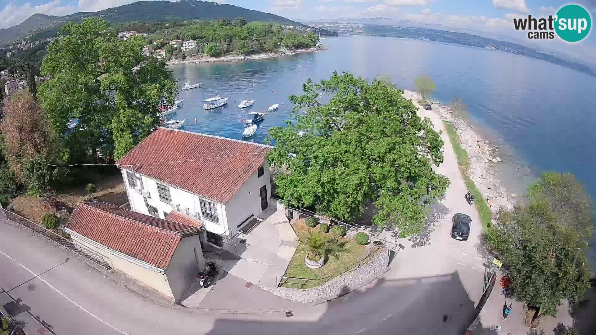 Webcam porto Ika – Vista LIVE sul porto e le luci di Opatija