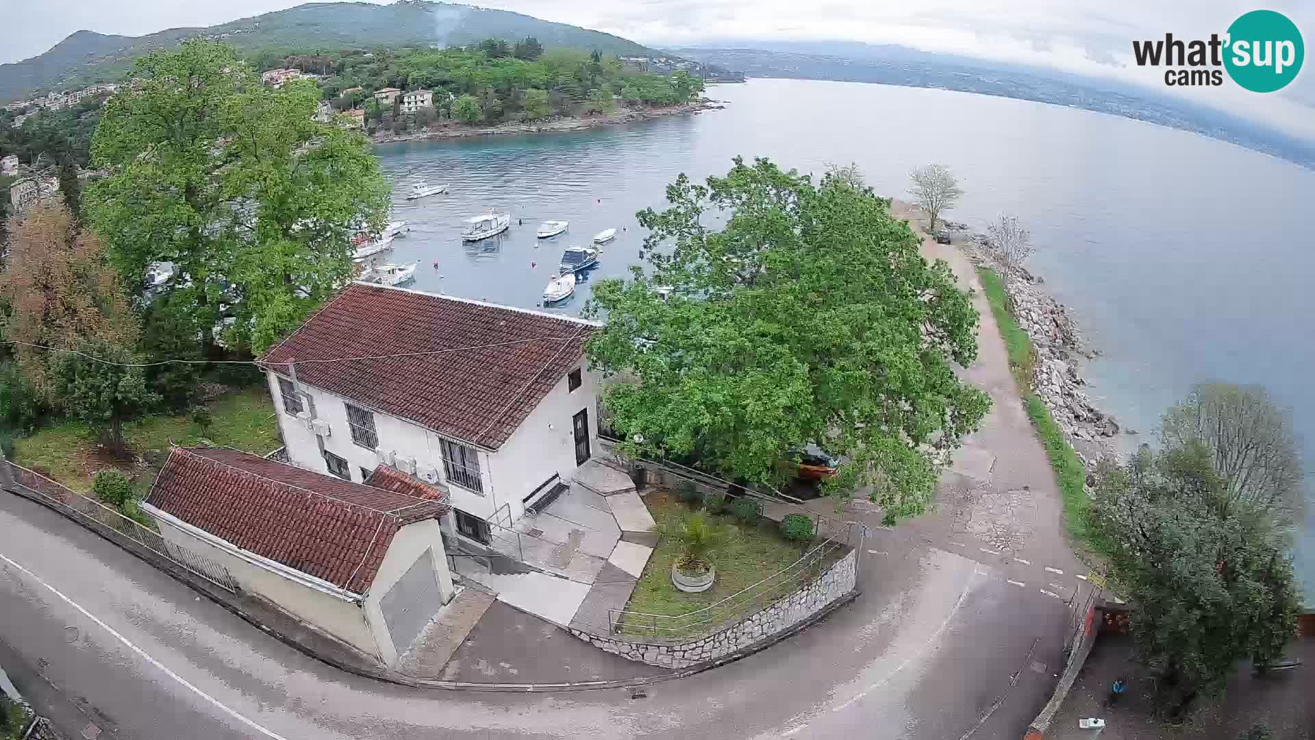 Webcam port d’Ika – Vue en direct et lumières d’Opatija