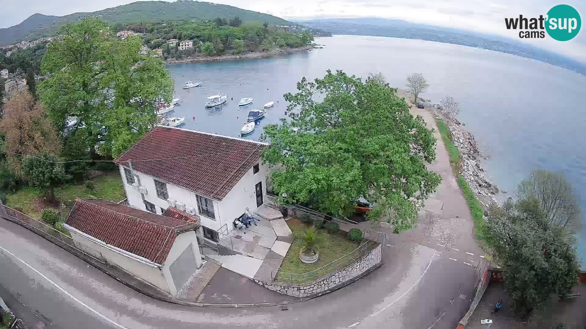 Webcam porto Ika – Vista LIVE sul porto e le luci di Opatija
