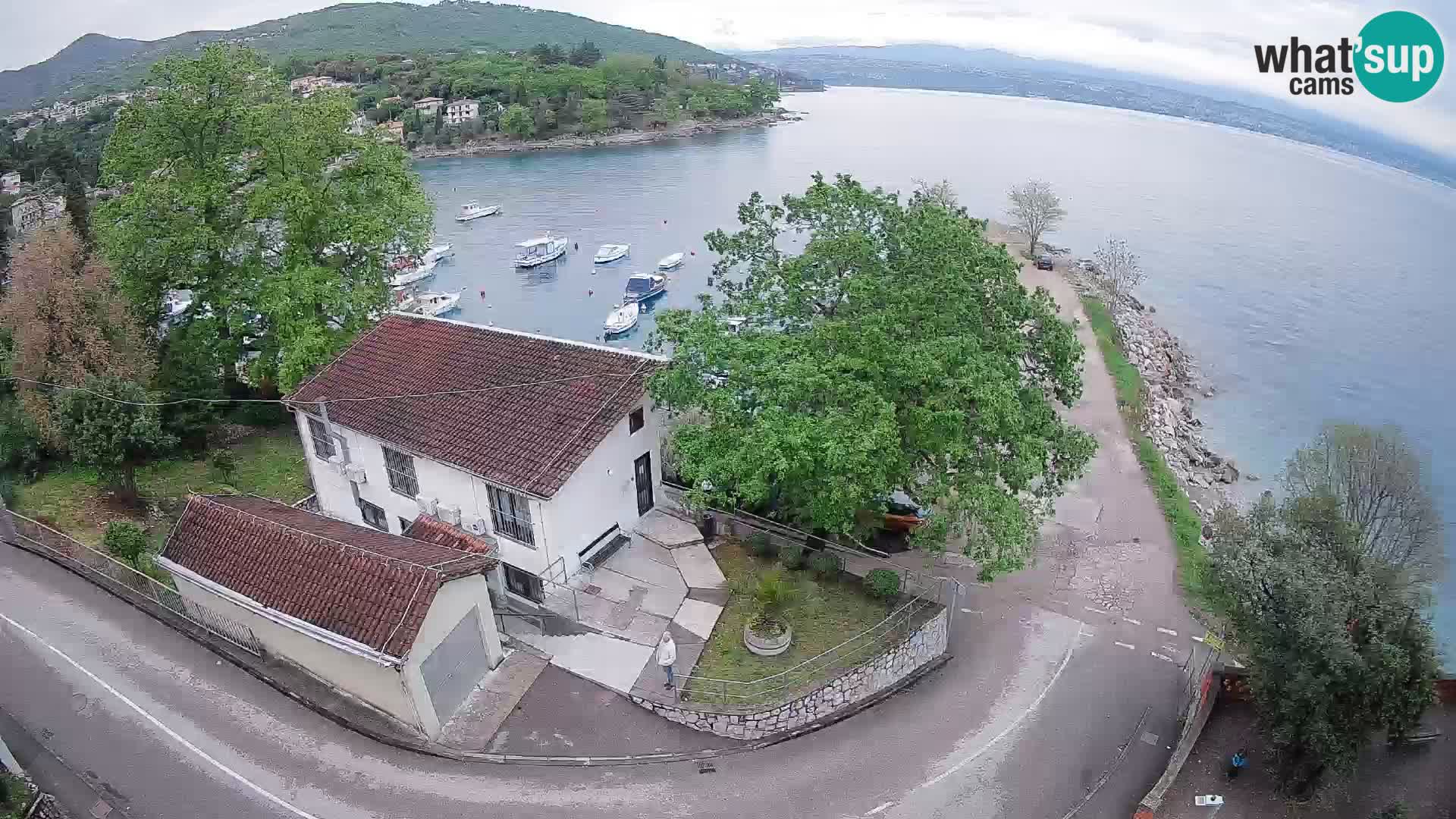 Ika Harbor Webcam – LIVE View of the Harbor and Opatija Lights