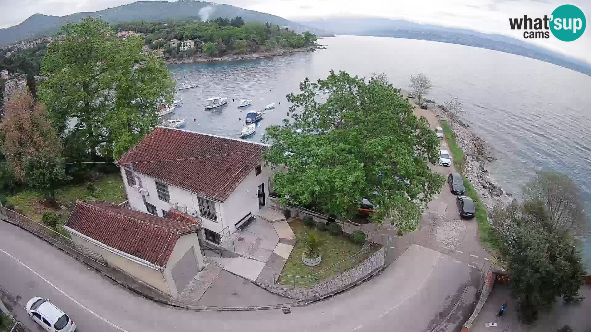 Webcam puerto de Ika – Vista en directo y luces de Opatija