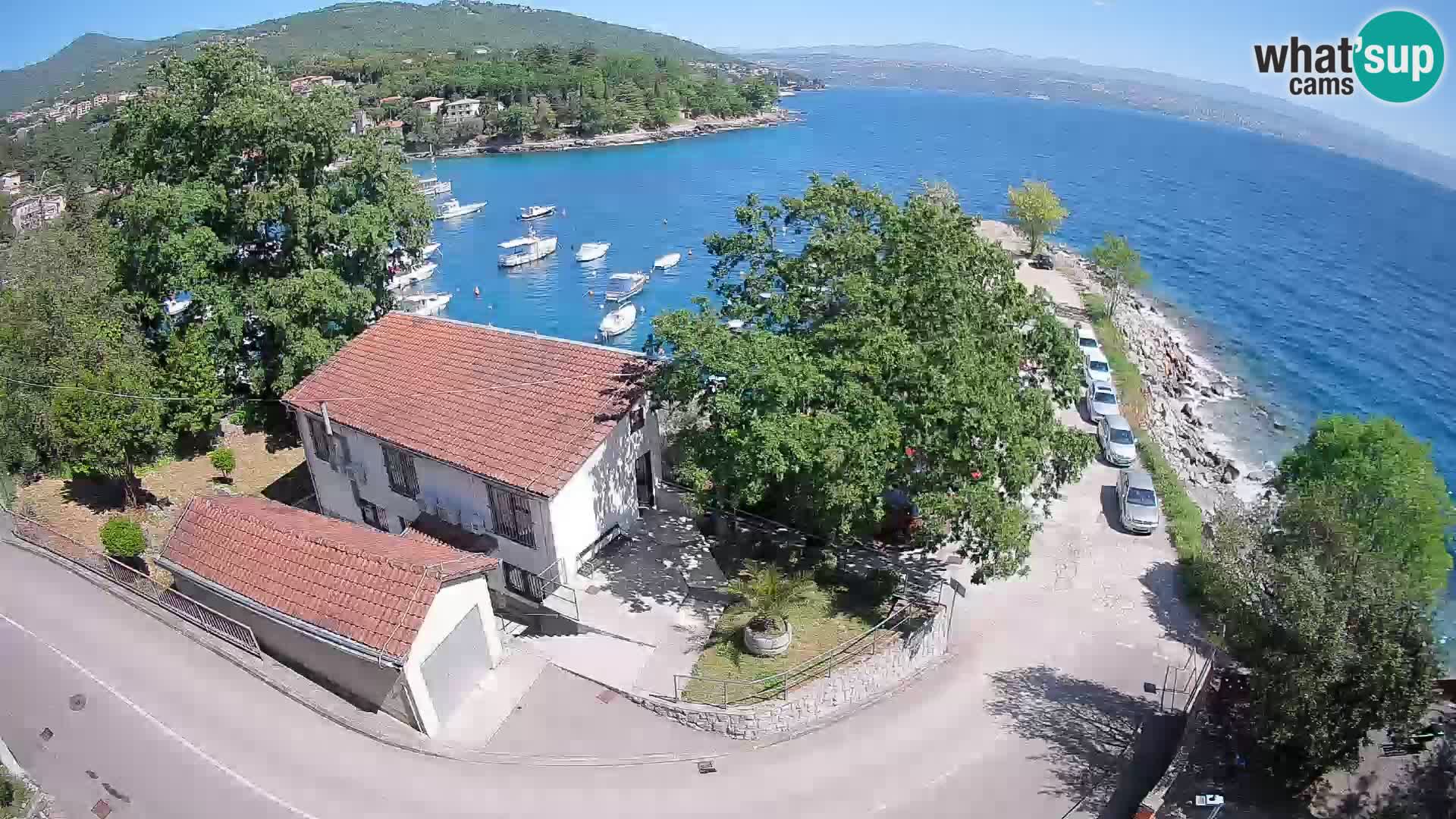 Webcam porto Ika – Vista LIVE sul porto e le luci di Opatija