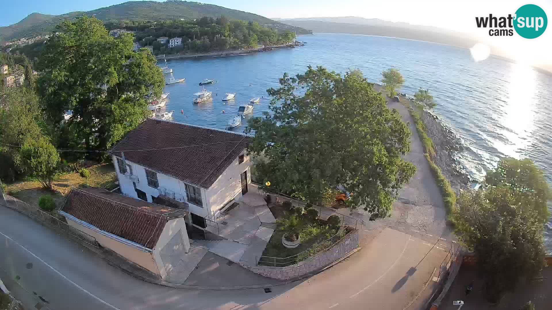 Webcam porto Ika – Vista LIVE sul porto e le luci di Opatija