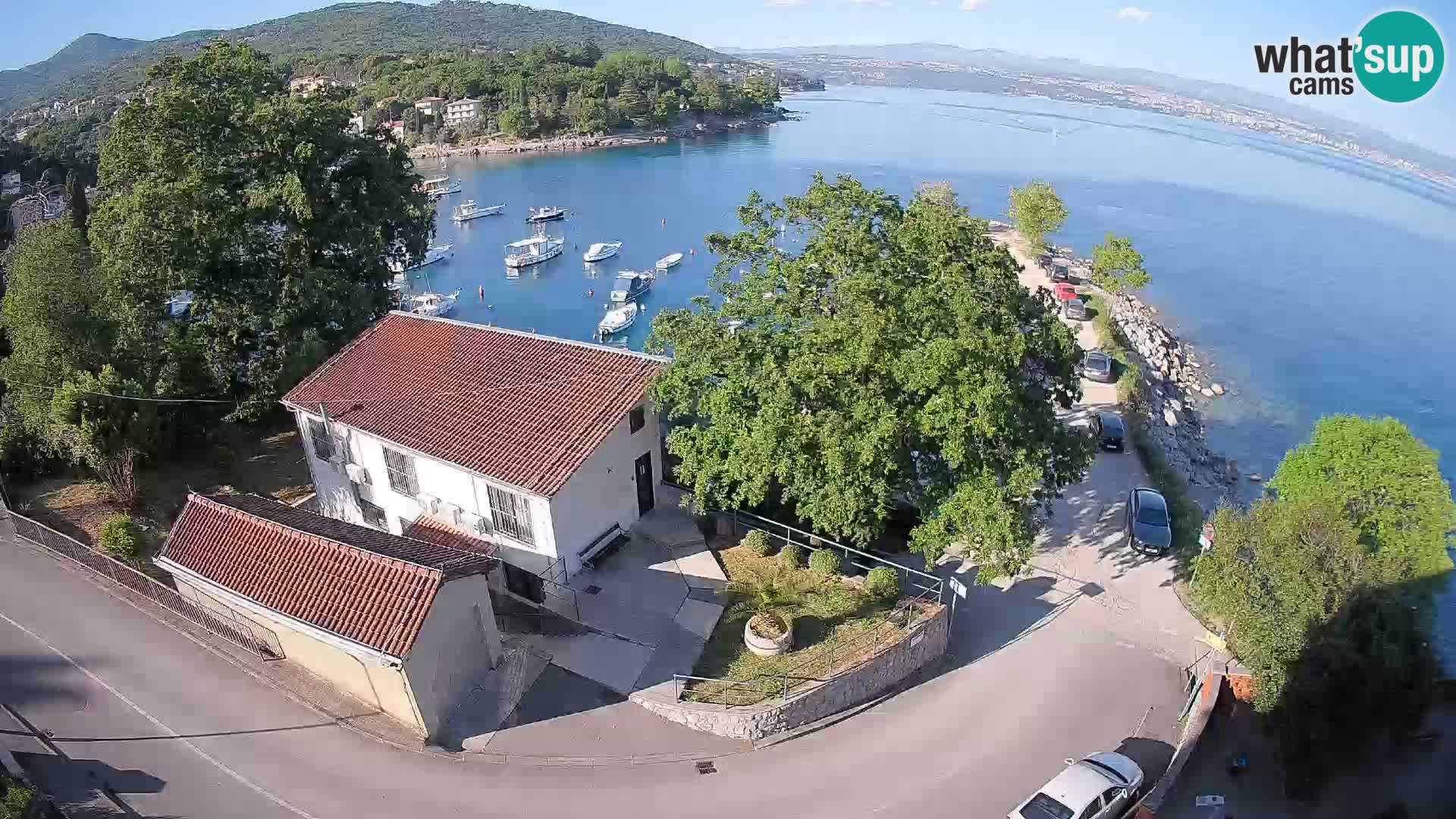 Webcam puerto de Ika – Vista en directo y luces de Opatija