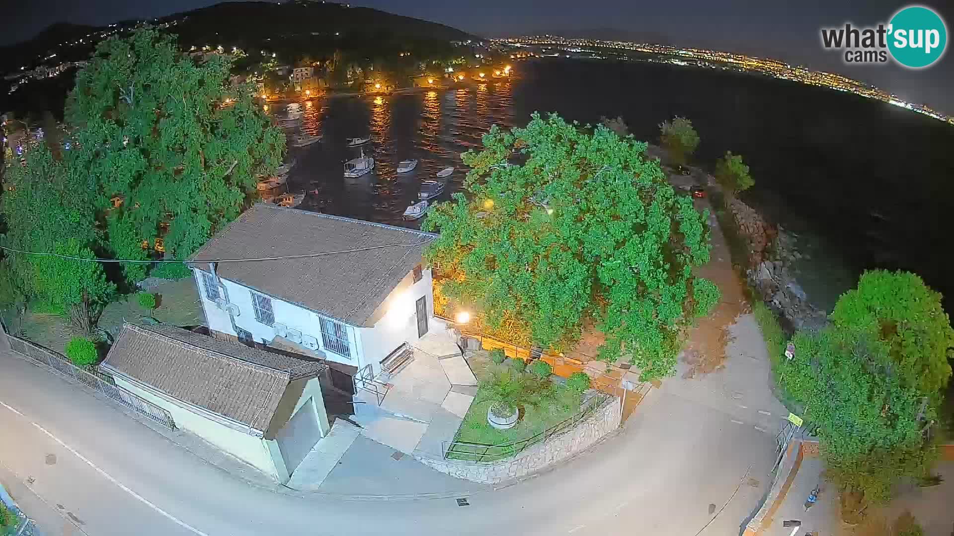 Webcam port d’Ika – Vue en direct et lumières d’Opatija