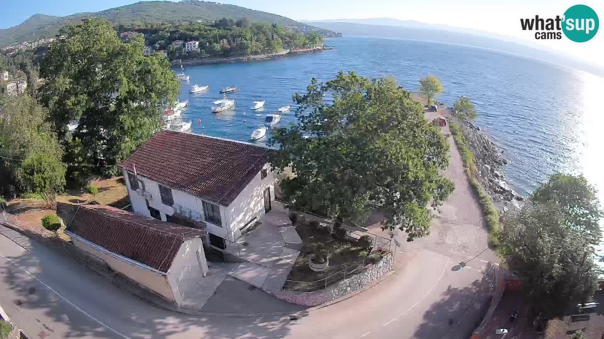 Webcam port d’Ika – Vue en direct et lumières d’Opatija