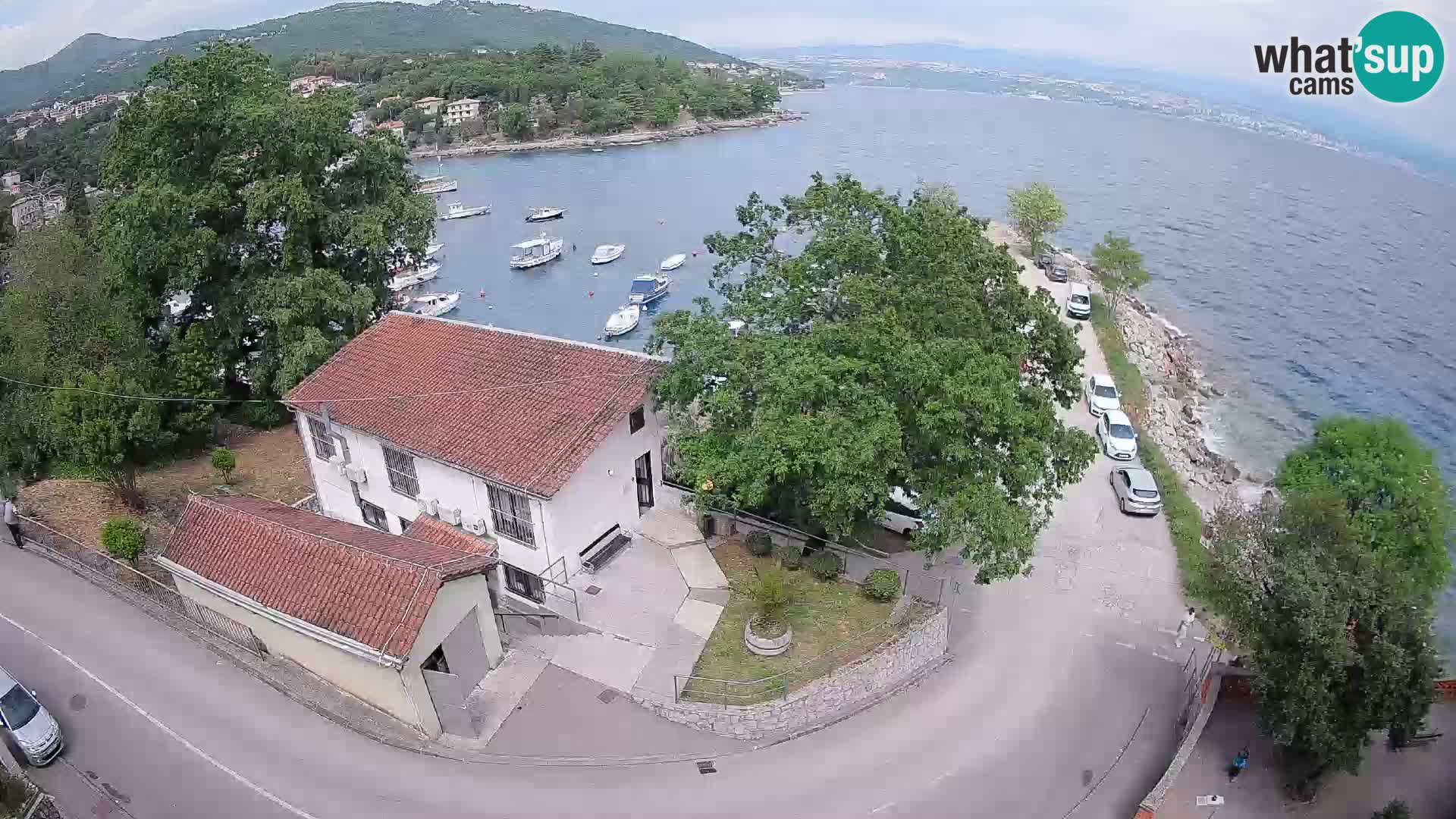 Webcam puerto de Ika – Vista en directo y luces de Opatija