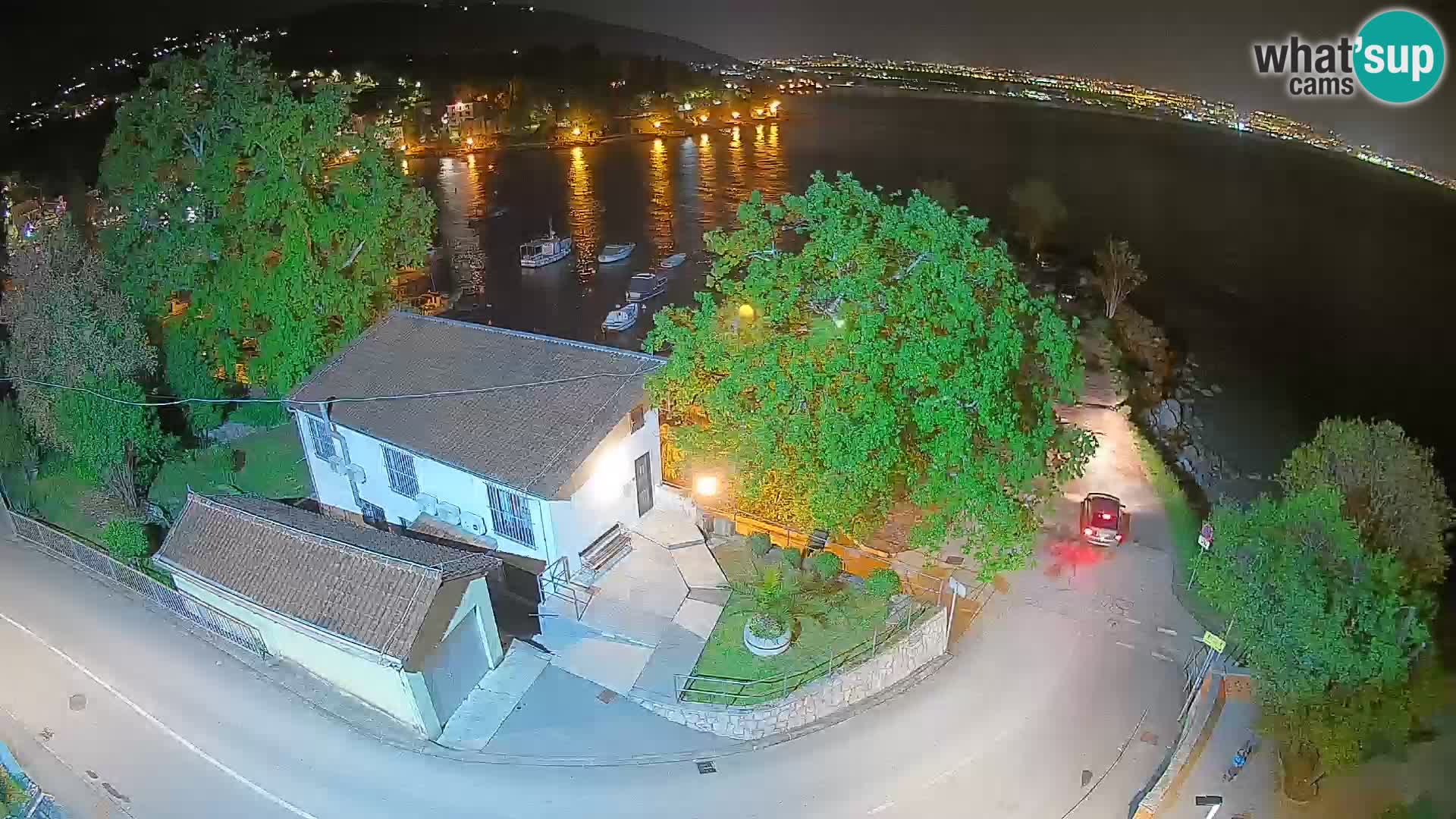 Webcam porto Ika – Vista LIVE sul porto e le luci di Opatija