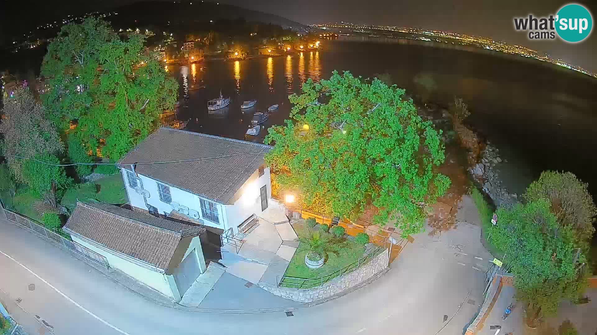 Webcam Ika Hafen – LIVE Blick auf den Hafen und die Lichter von Opatija