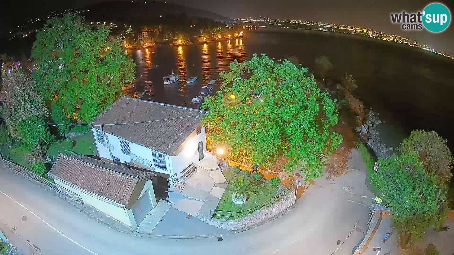 Webcam port d’Ika – Vue en direct et lumières d’Opatija