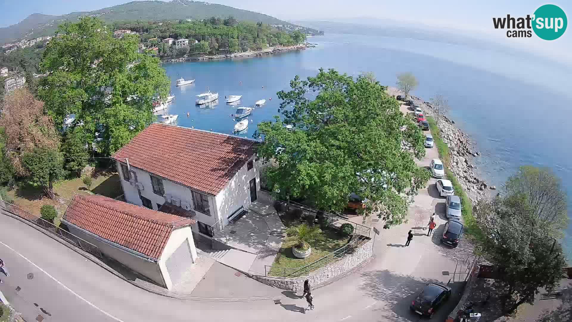 Ika Harbor Webcam – LIVE View of the Harbor and Opatija Lights