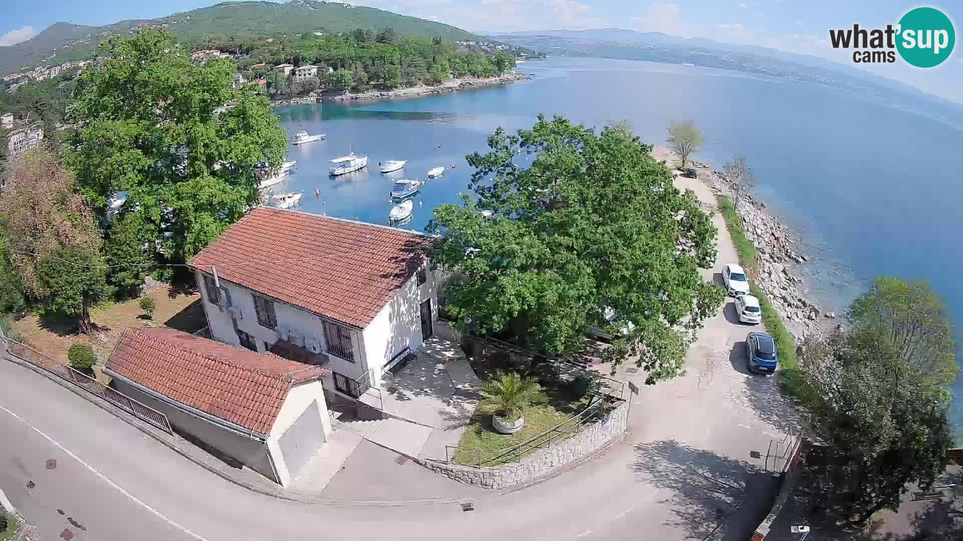 Webcam port d’Ika – Vue en direct et lumières d’Opatija