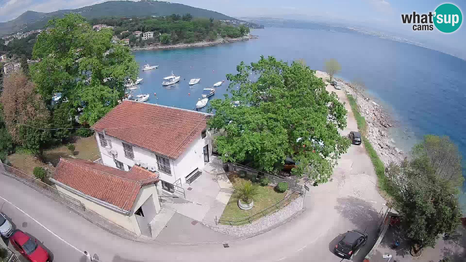 Webcam puerto de Ika – Vista en directo y luces de Opatija