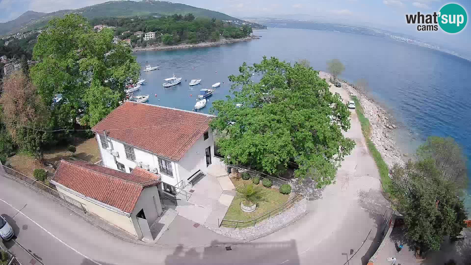 Webcam porto Ika – Vista LIVE sul porto e le luci di Opatija