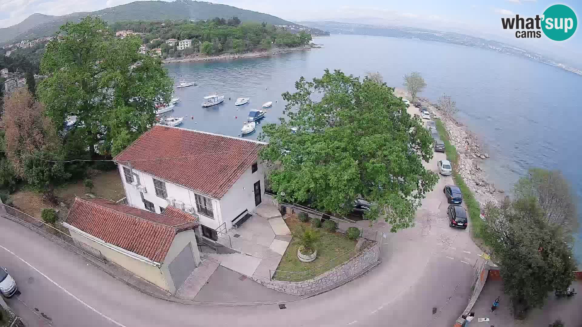 Webcam puerto de Ika – Vista en directo y luces de Opatija