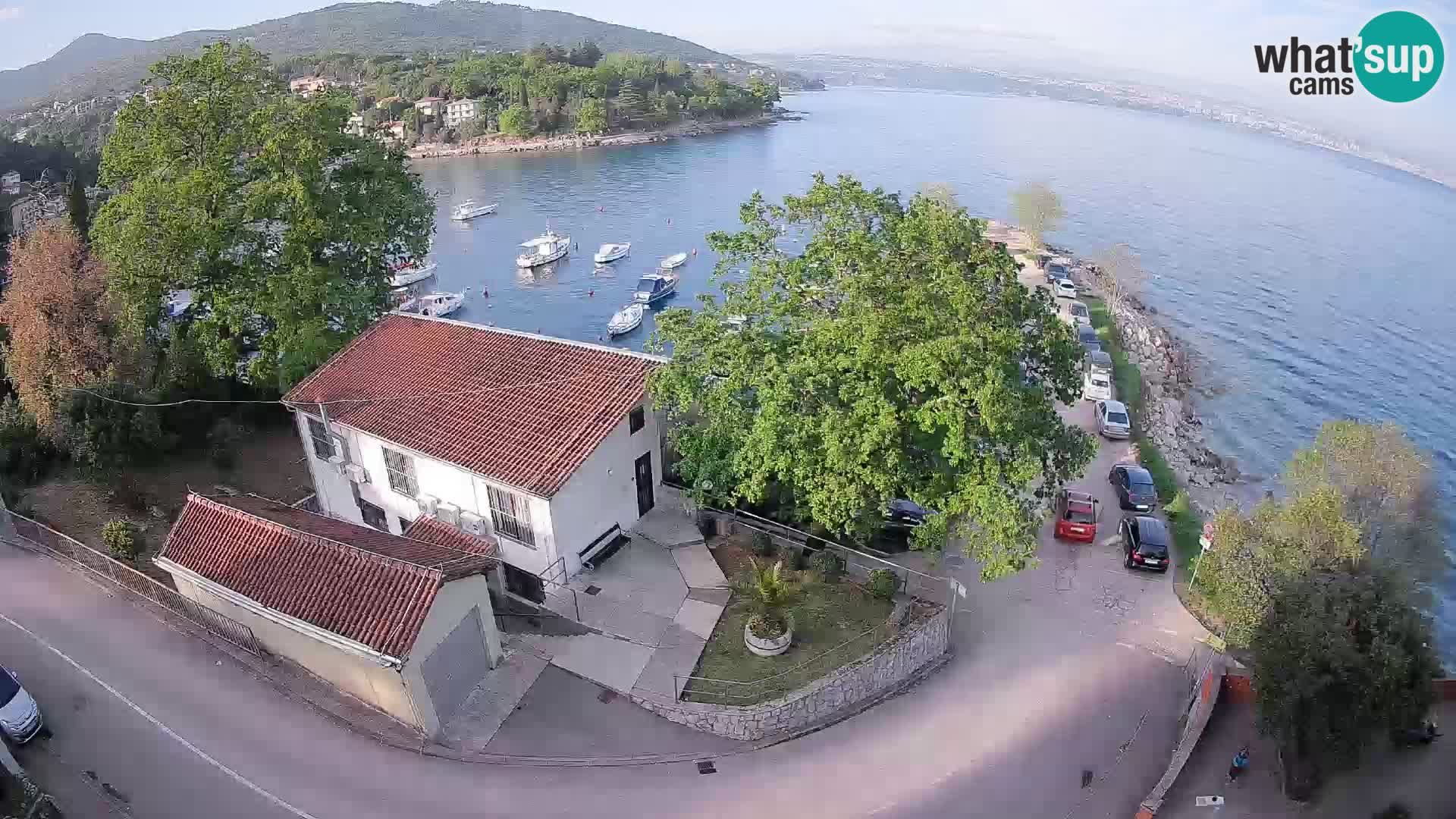 Webcam puerto de Ika – Vista en directo y luces de Opatija