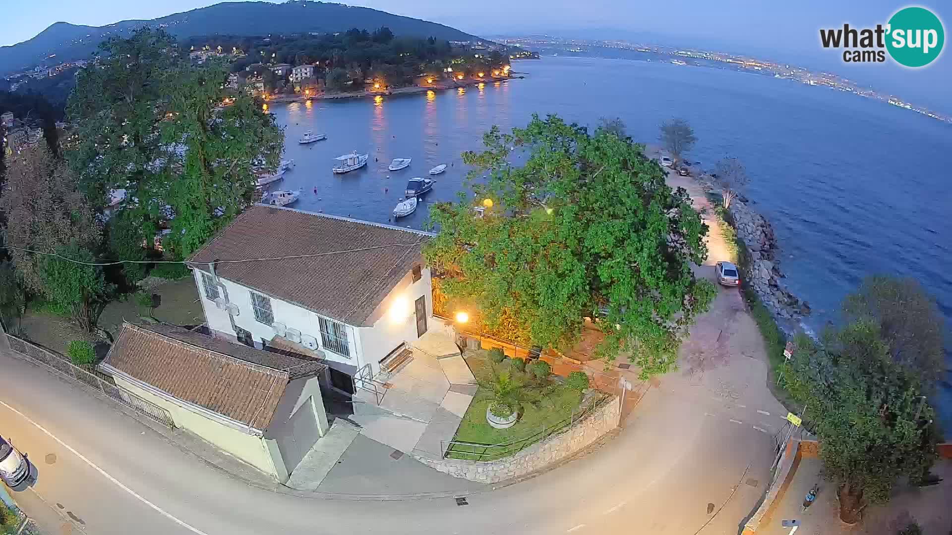 Webcam port d’Ika – Vue en direct et lumières d’Opatija