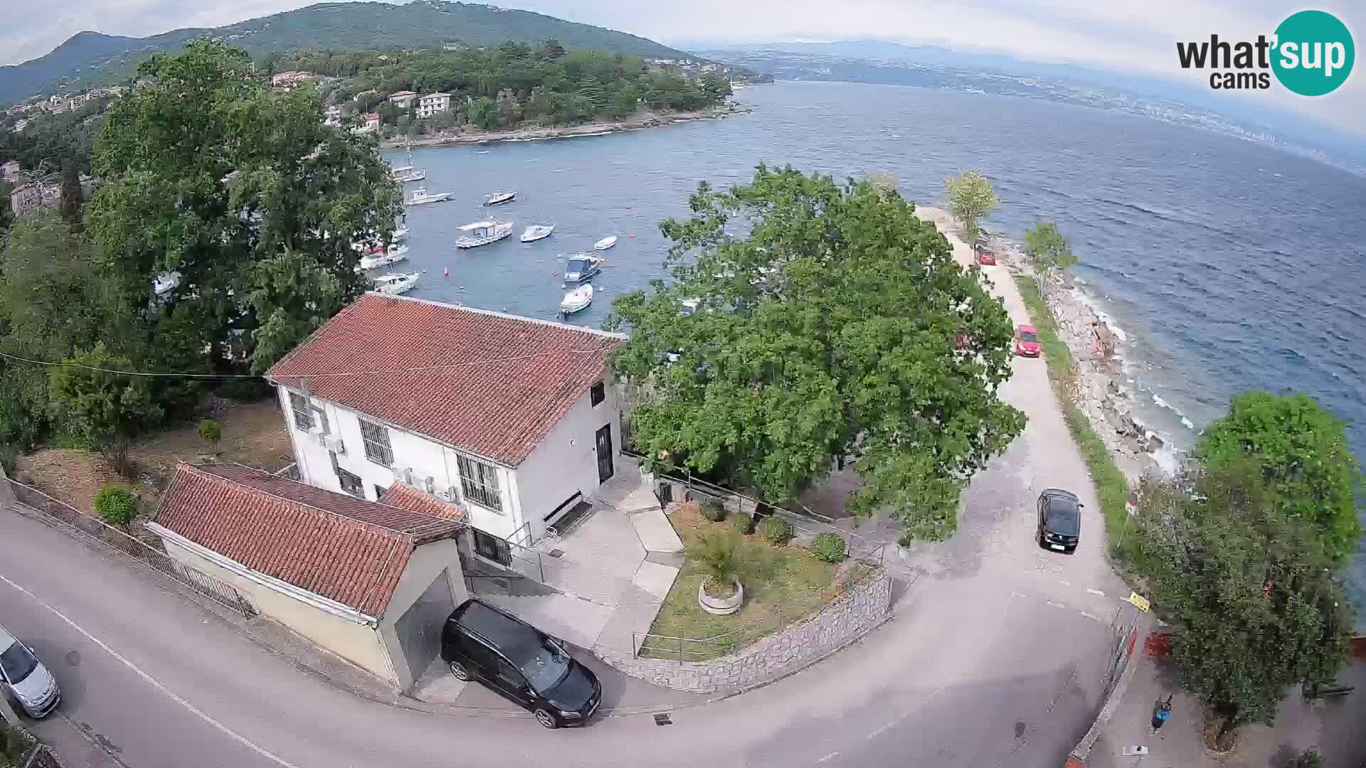 Webcam porto Ika – Vista LIVE sul porto e le luci di Opatija