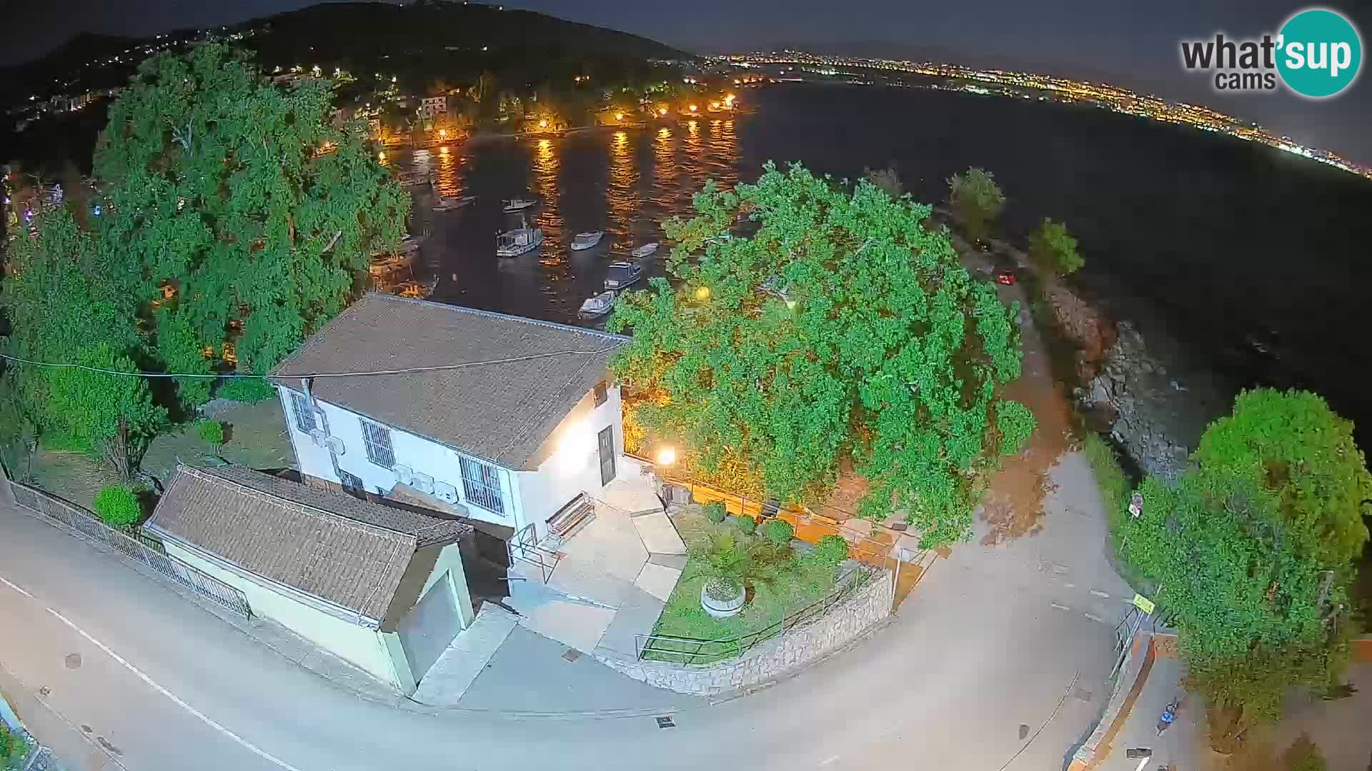 Webcam port d’Ika – Vue en direct et lumières d’Opatija