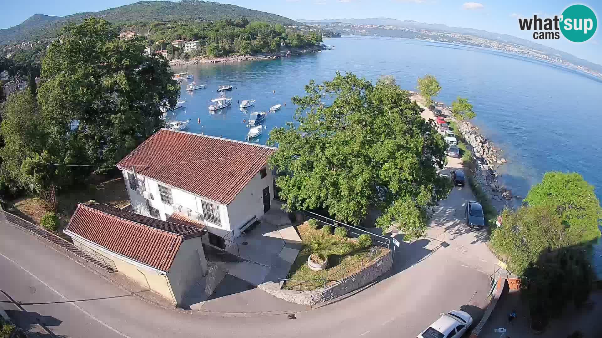 Webcam porto Ika – Vista LIVE sul porto e le luci di Opatija