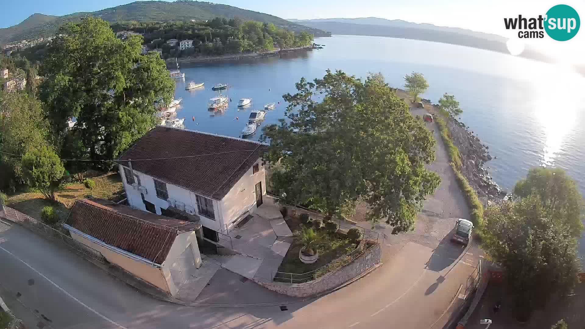 Webcam port d’Ika – Vue en direct et lumières d’Opatija
