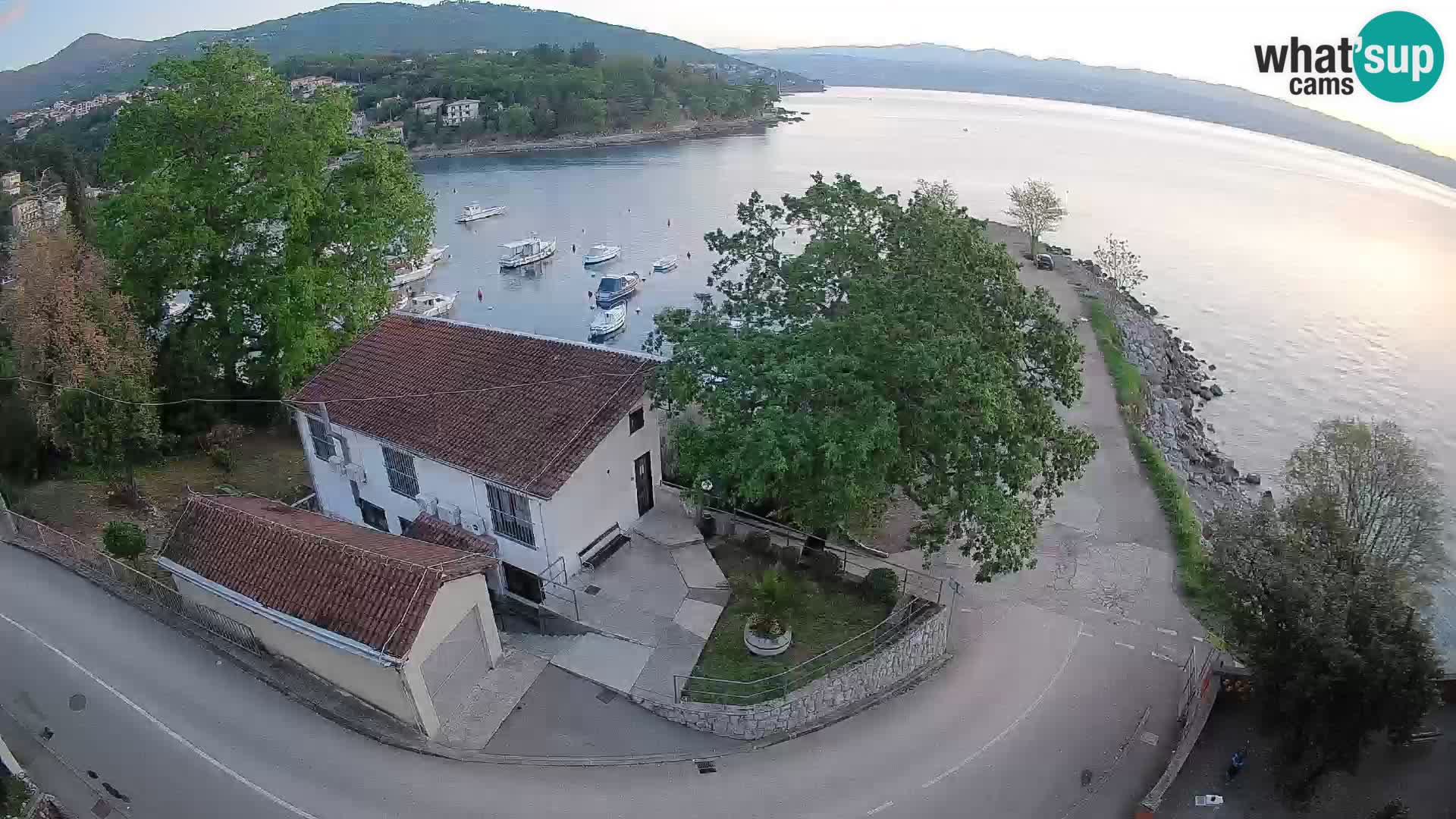 Ika Harbor Webcam – LIVE View of the Harbor and Opatija Lights