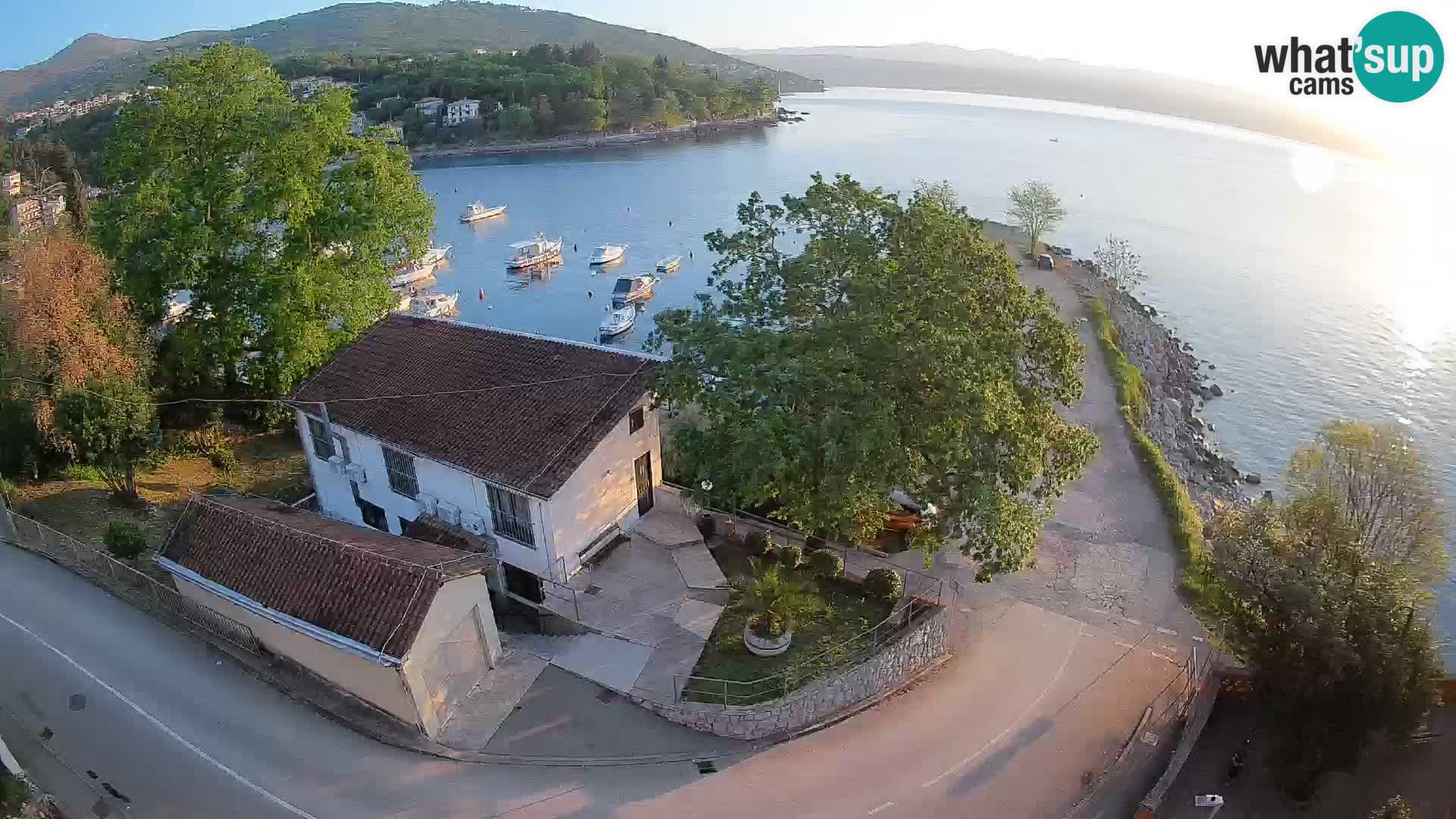 Webcam port d’Ika – Vue en direct et lumières d’Opatija