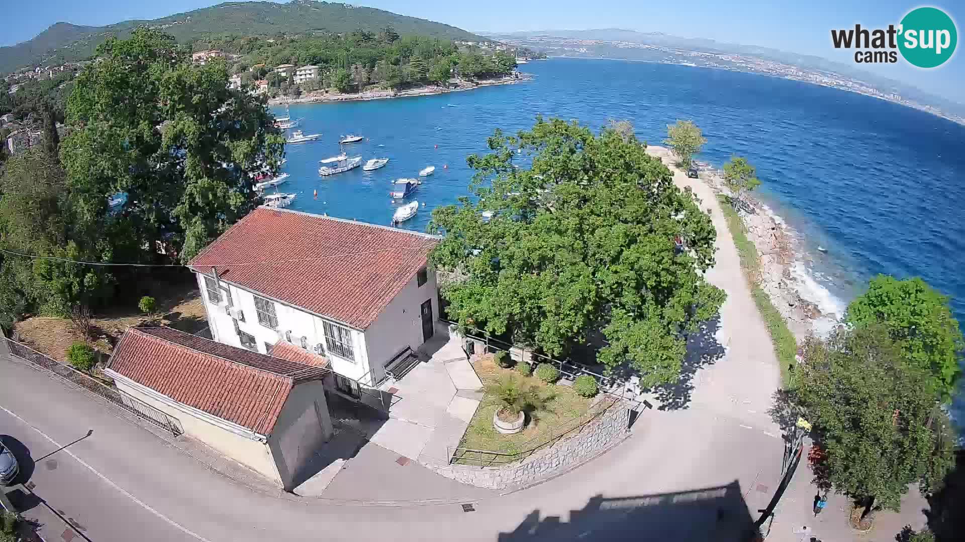 Webcam Ika Hafen – LIVE Blick auf den Hafen und die Lichter von Opatija