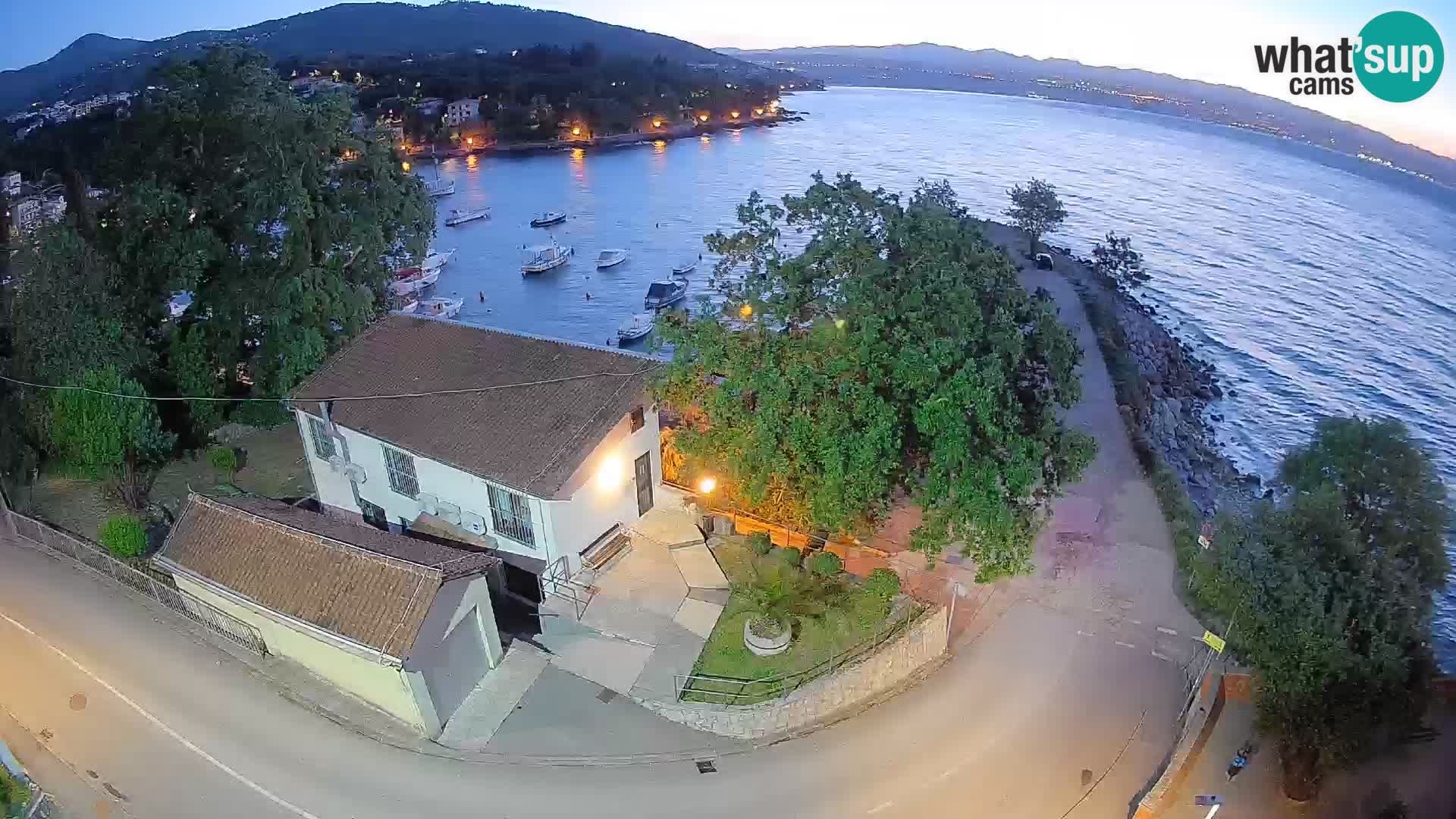 Webcam Ika Hafen – LIVE Blick auf den Hafen und die Lichter von Opatija