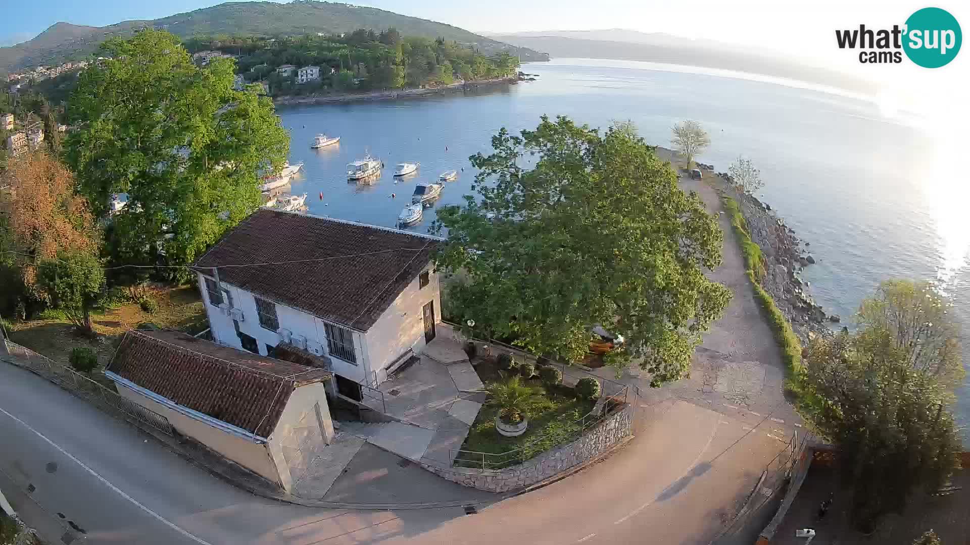 Webcam port d’Ika – Vue en direct et lumières d’Opatija