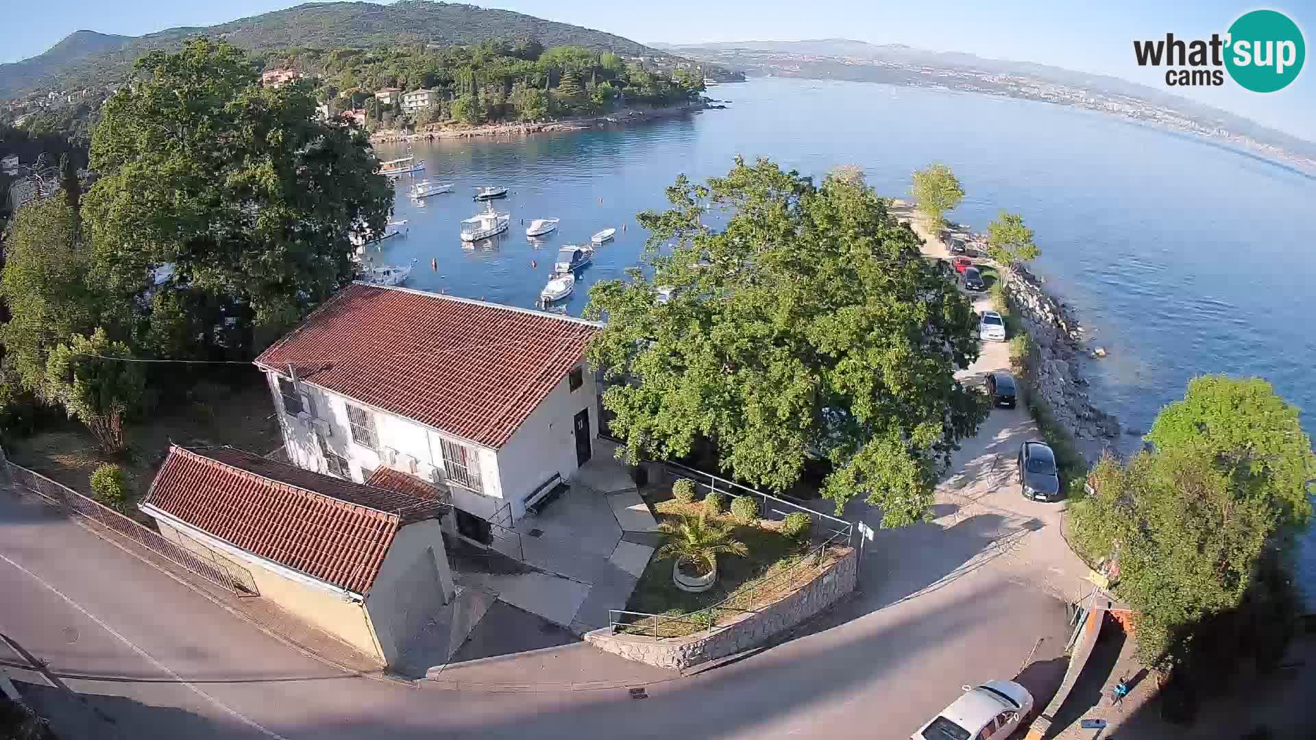 Webcam porto Ika – Vista LIVE sul porto e le luci di Opatija