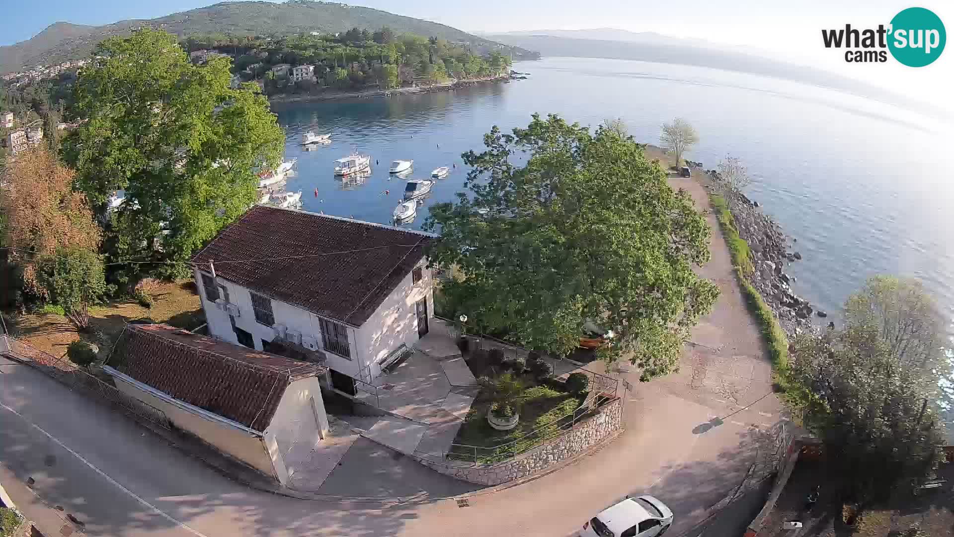 Webcam port d’Ika – Vue en direct et lumières d’Opatija